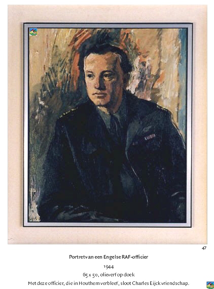 Portret van een Engelse RAF-officier